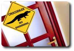 Crocodiles warning