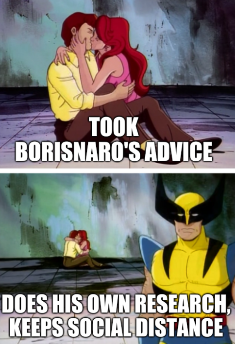 Kissing Wolverine: Took Borisnaro's advice; Does his own research, keeps social distance
