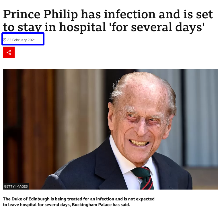 Philip has infection