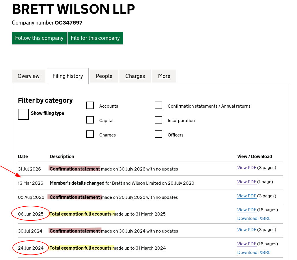 BRETT WILSON LLP