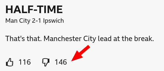 Man City 2-1 Ipswich